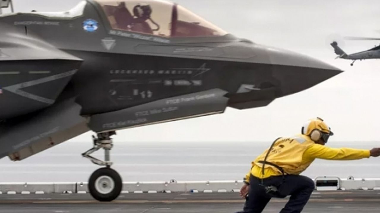 İngiltere'ye ait F35 savaş uçağı Akdeniz'e düştü
