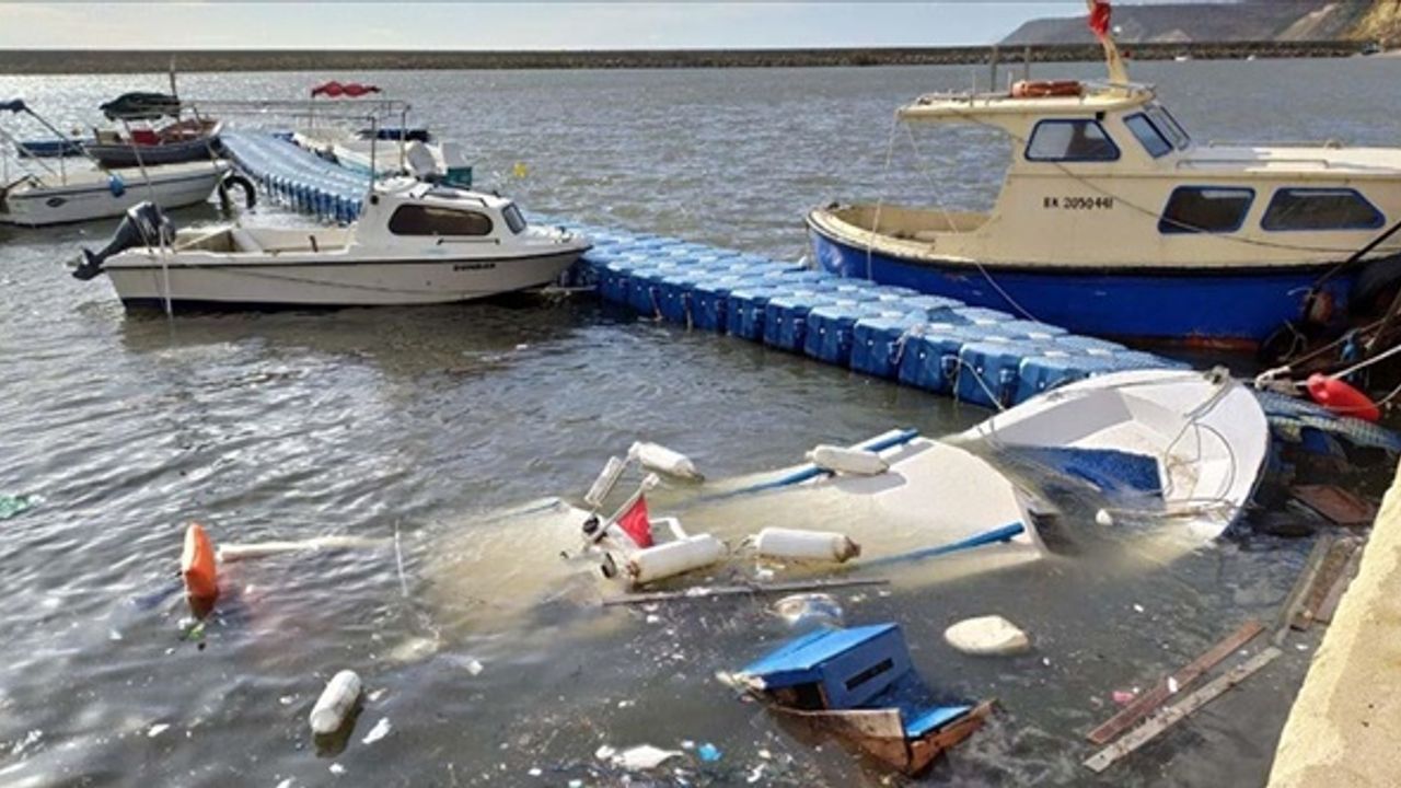Saros Körfezi'nde oteli su bastı