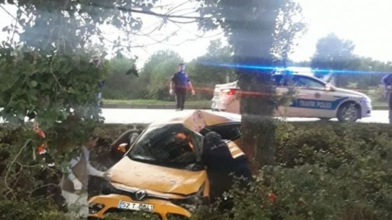Ağaca çarpıp takla atan otomobildeki karı koca yaşamını yitirdi
