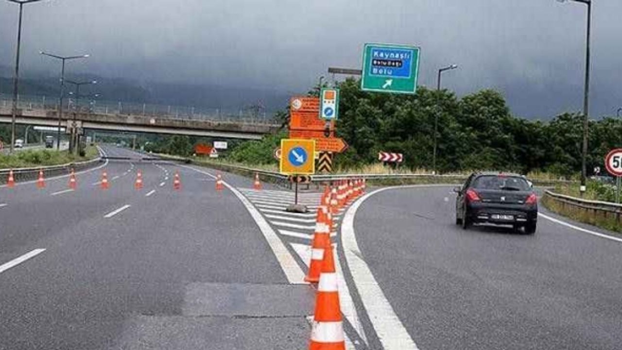 Anadolu Otoyolu'nda onarım çalışması yapılacak
