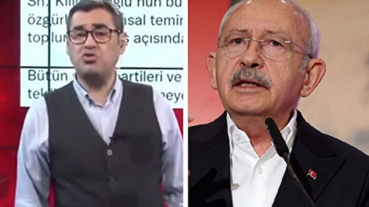 Muhalif kanalda Kılıçdaroğlu'na tepki: Enver Aysever ıslık çalarak dalga geçti