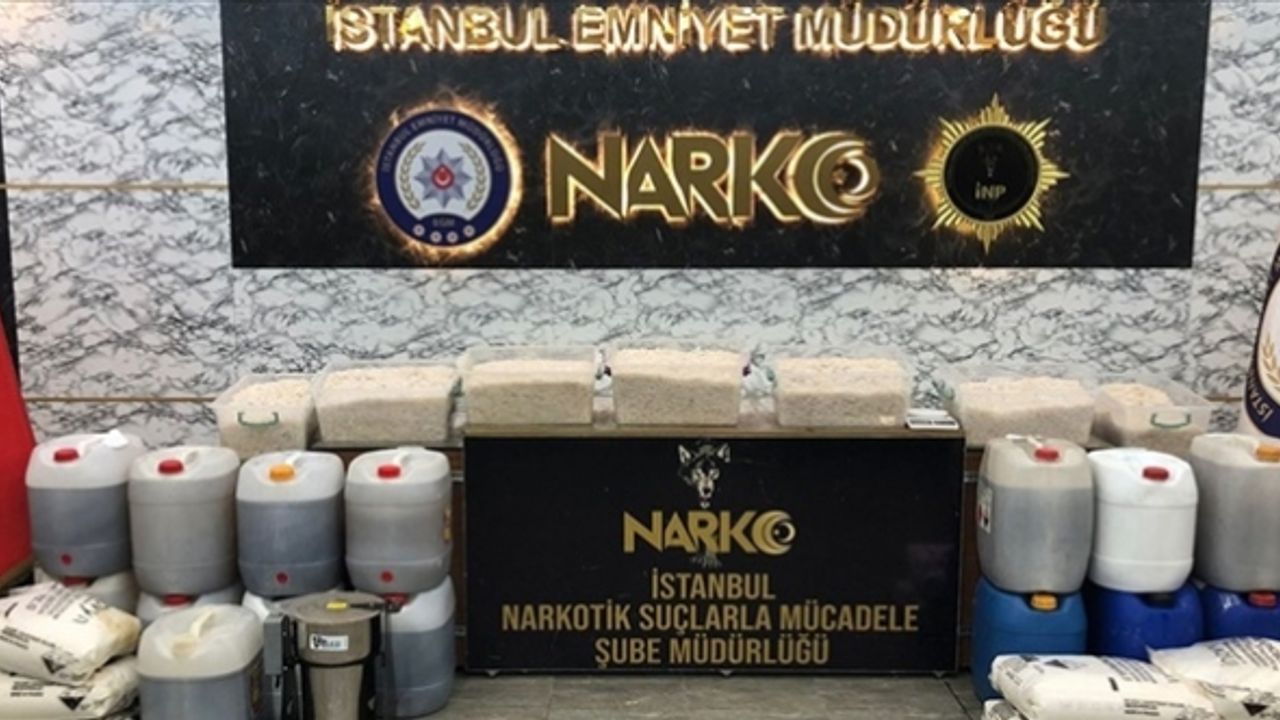 İstanbul'da uyuşturucu operasyonu: 500 kilo 750 gram metamfetamin ele geçirildi