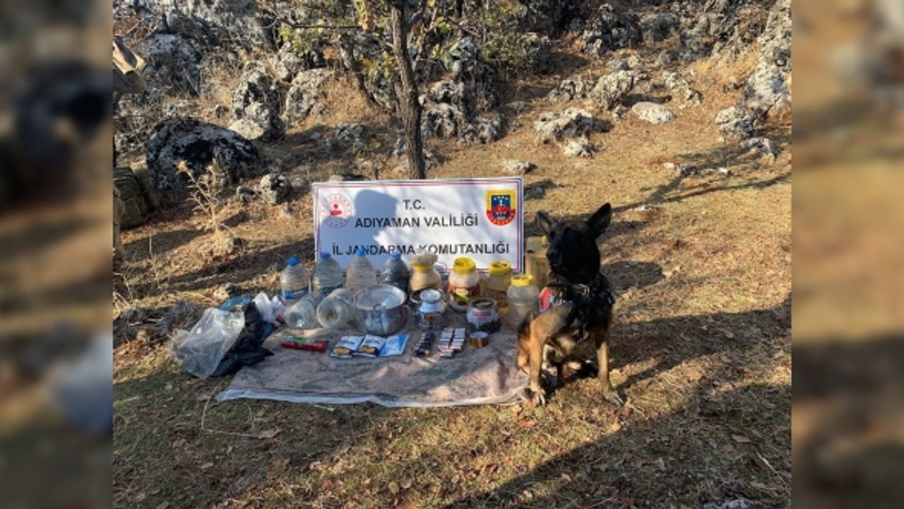 PKK'ya ait toprağa gömülü yaşam malzemeleri ele geçirildi