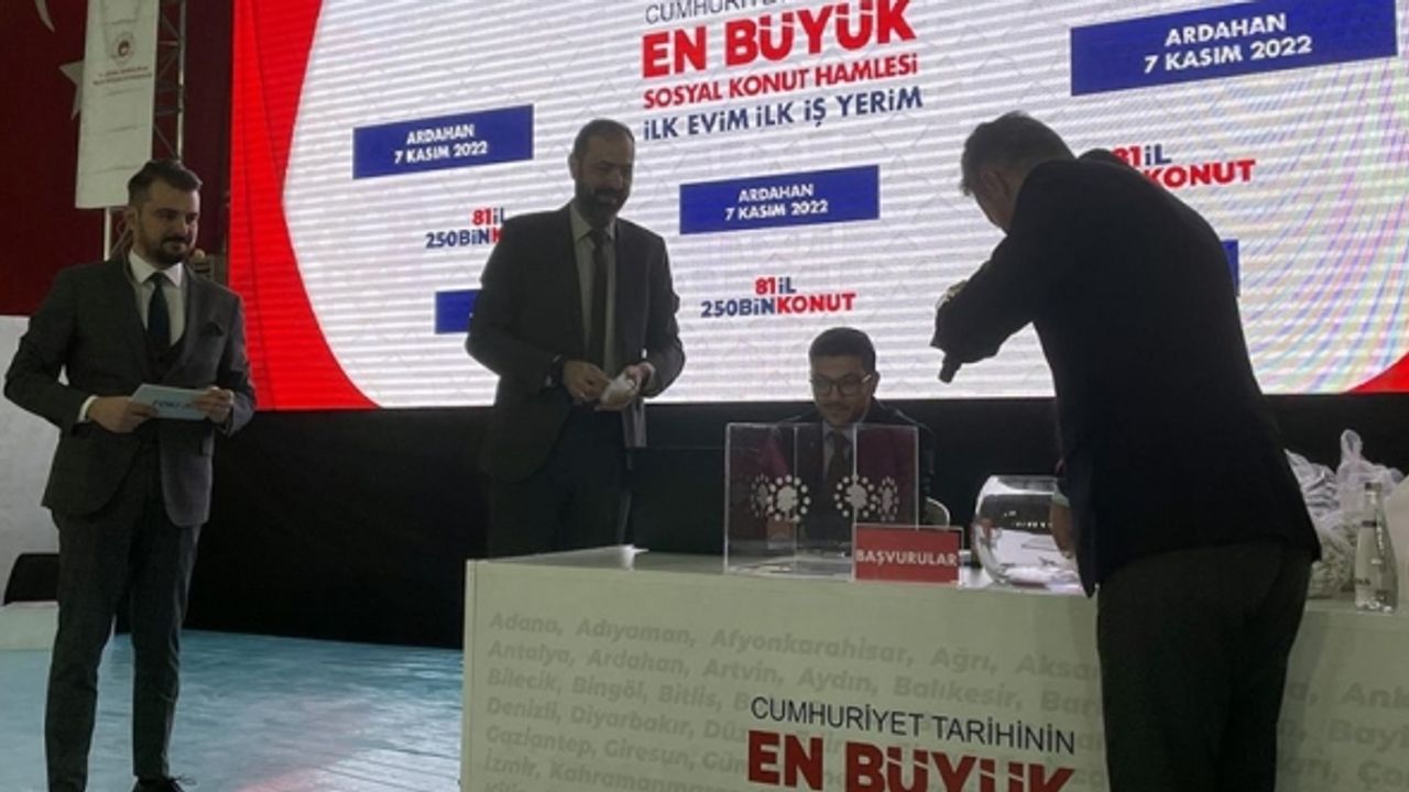 Sosyal konut projesinde ilk kuralar çekildi