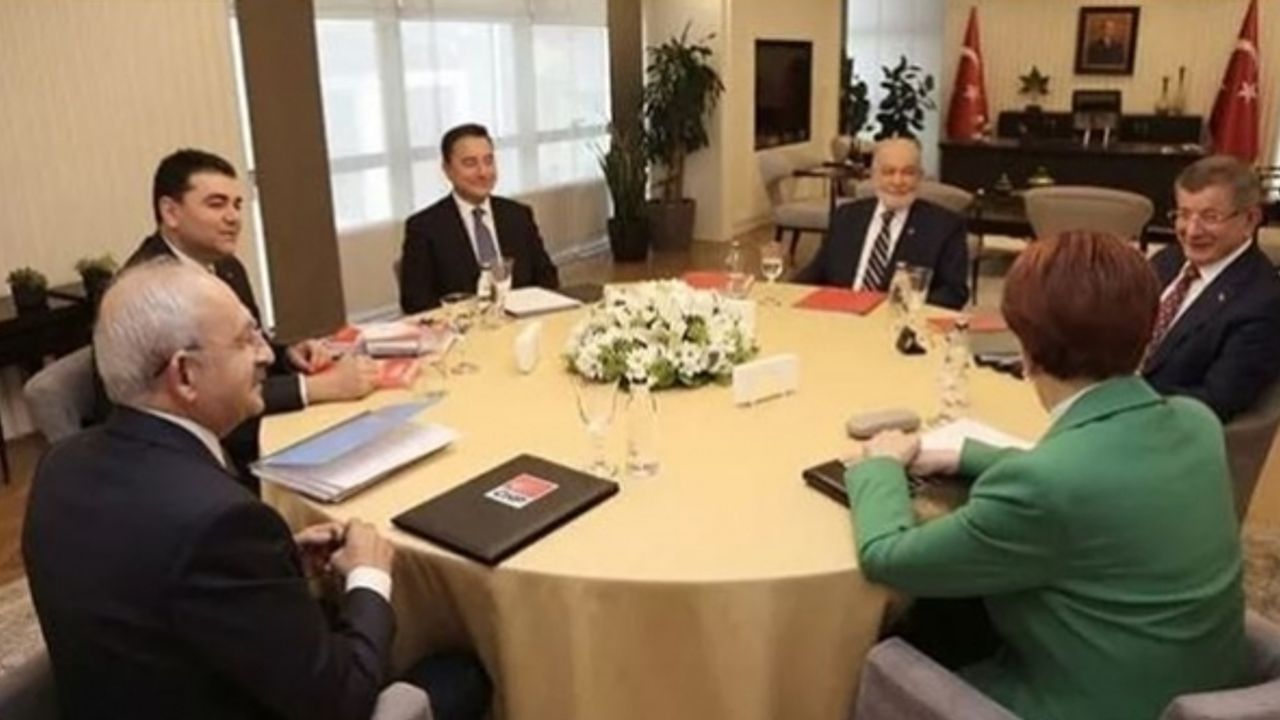 Altılı masanın ortak açıklamasından "Erdoğan aday olamaz" çıktı