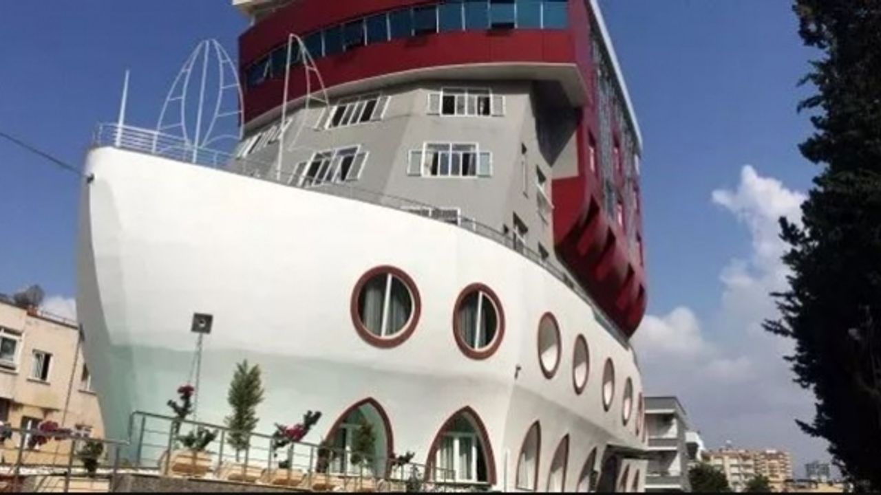 Gemi şeklinde inşa edilen öğrenci yurdu şaşkına çeviriyor
