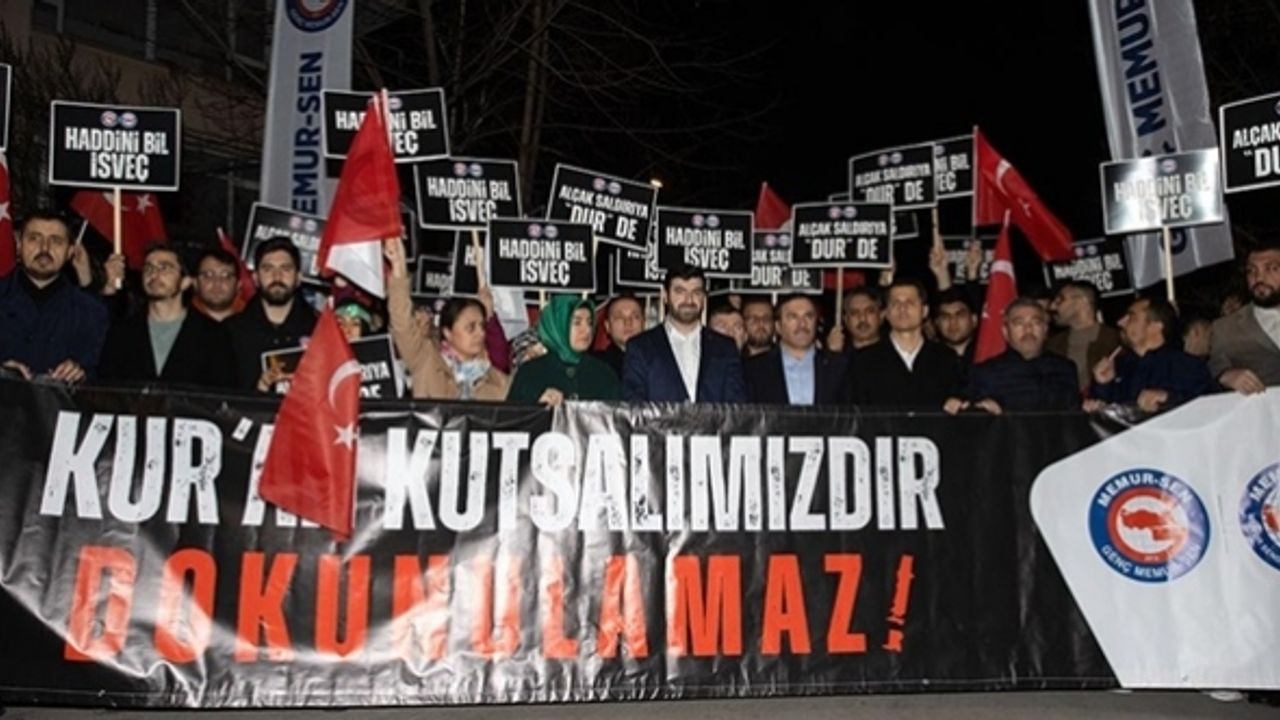 MTTB ve Genç Memur-Sen'den İsveç'te Kur'an-ı Kerim yakılmasına protesto