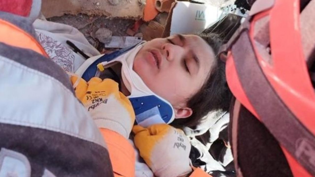 248'inci saatte kurtarılan Aleyna'nın sağlık durumu iyi