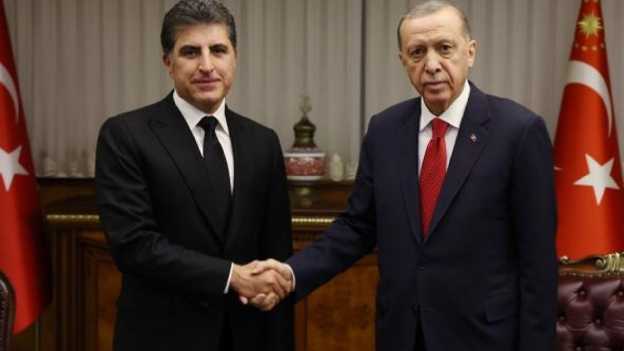 Cumhurbaşkanı Erdoğan, IKBY Başkanı Barzani'yi kabul etti