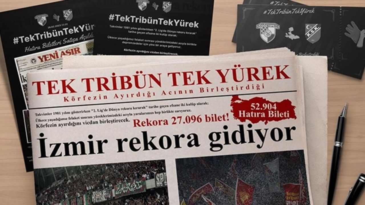 Göztepe-Karşıyaka derbisi için satılan hatıra bileti sayısı 52 bin 904 oldu