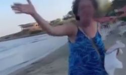 İzmir'de plajdaki aileye saldıran kadın tutuklandı
