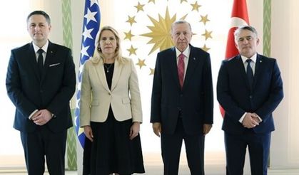 Cumhurbaşkanı Erdoğan, Bosna Hersekli misafirlerini ağırladı