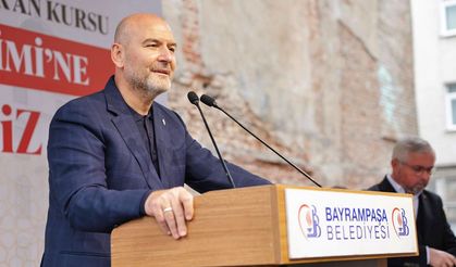 Süleyman Soylu, Bayrampaşa'da Yeşil Camii Kur'an Kursu'nun temel atma törenine katıldı