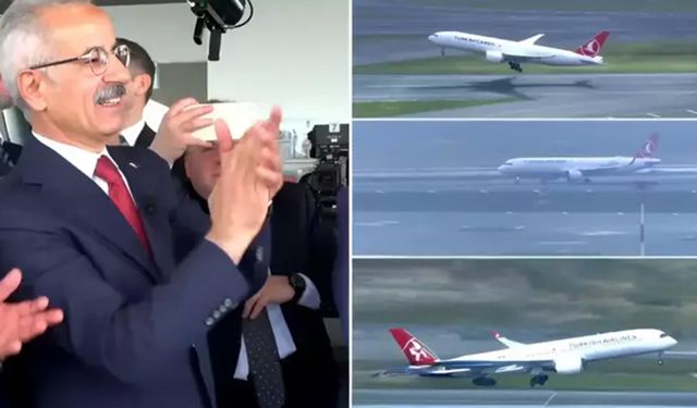 Avrupa'da bir ilk: Aynı anda 3 uçak birden havalandı