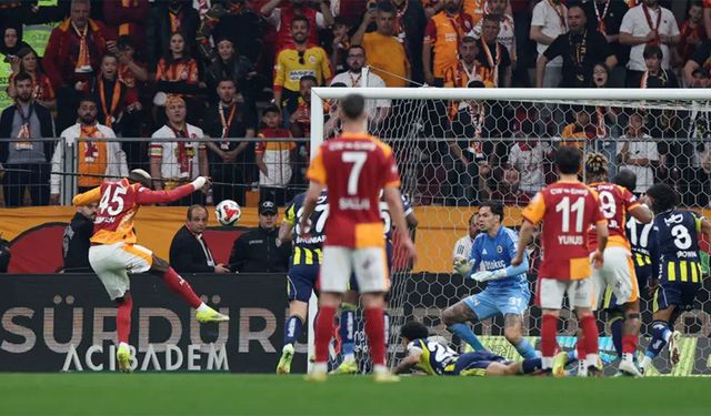 Gerilim dolu derbinin kazananı ev sahibi Galatasaray oldu
