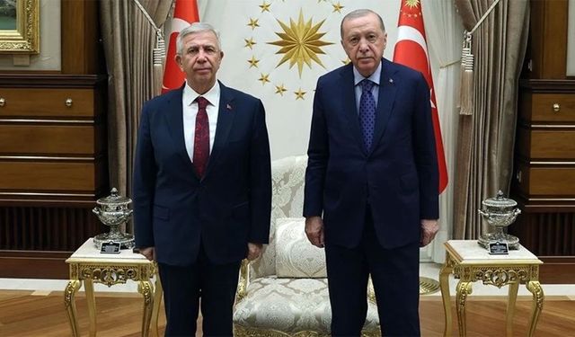 Cumhurbaşkanı Erdoğan, Mansur Yavaş’ı Külliye’de kabul etti