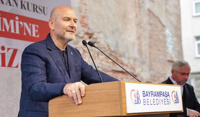 Süleyman Soylu, Bayrampaşa'da Yeşil Camii Kur'an Kursu'nun temel atma törenine katıldı