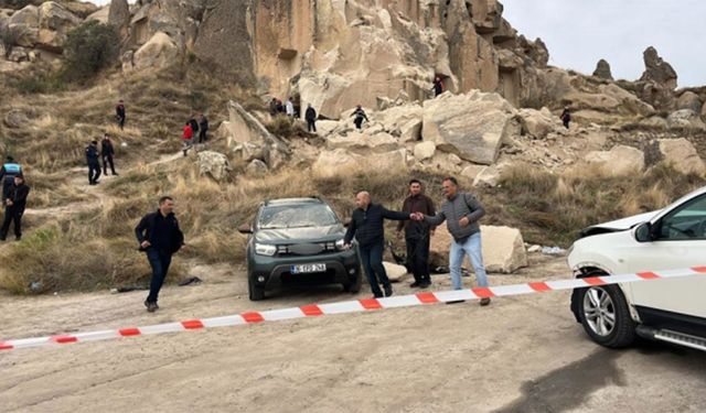 Kapadokya'da peribacası çöktü: 2 kişi hayatını kaybetti, 5 kişi yaralandı
