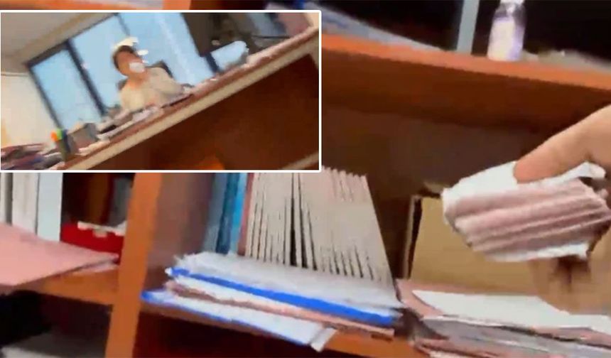 Belediyedeki rüşvet trafiği kamerada