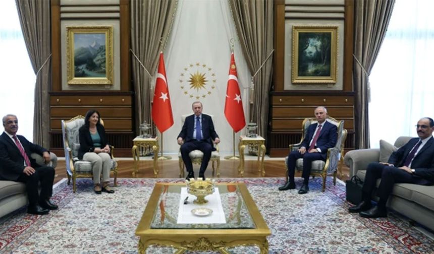Cumhurbaşkanı Erdoğan, DEM Heyetiyle yaklaşık 2 saat görüştü
