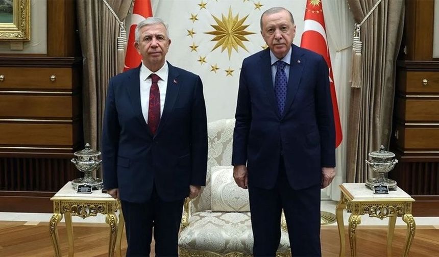 Cumhurbaşkanı Erdoğan, Mansur Yavaş’ı Külliye’de kabul etti